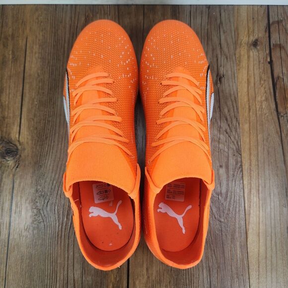 Puma Men's Vibrant Orange Athletic Cleats - Picture 7 of 11